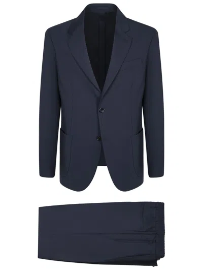 Lardini Single Breasted Two-piece Tailored Suit In Blue