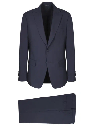 Lardini Blue Wool Suit