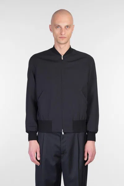Lardini Wool And Mohair Bomber Jacket In 0