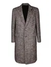 Lardini Bouclã© Coat In Beige And Brown In Brown