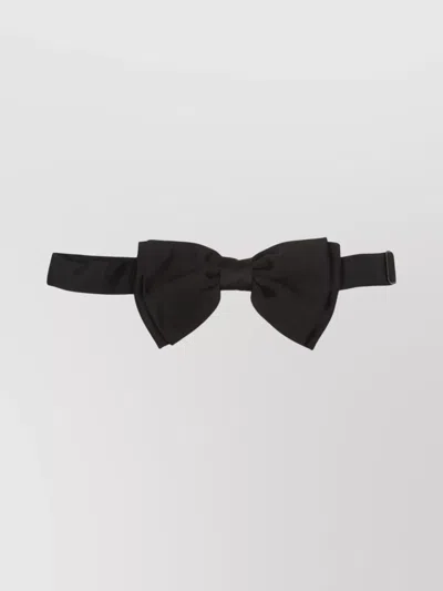 Lardini Bow Tie Pre-tied Adjustable Strap In Black