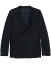 Lardini Brooch-detail Blazer In Blue