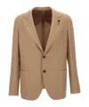Lardini Single-breasted Suit In Brown