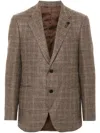 Lardini Brooch-detail Blazer In Neutrals
