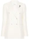 Lardini Long-sleeved Suit Coat In Nude