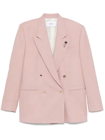 Lardini Brooch-detail Blazer In Multicolor
