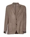 Lardini Houndstooth Jacket In Multicolor
