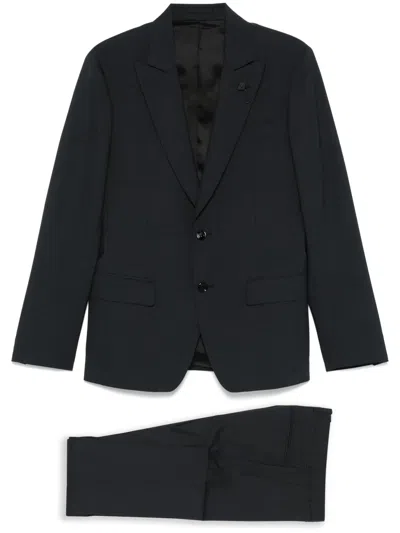Lardini Brooch-detail Suit