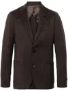 Lardini Single-breasted Suit In Brown