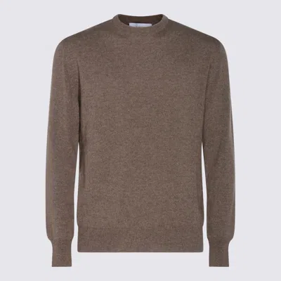 LARDINI BROWN CASHMERE KNITWEAR