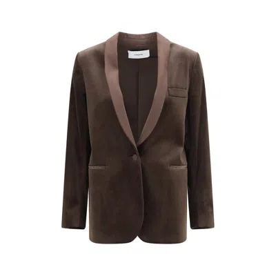 Lardini Single-breasted Blazer In Brown