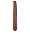 LARDINI BROWN GEOMETRIC 7CM TIE