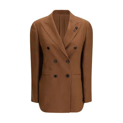 Lardini Brown Linen Women's Blazer