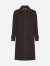Lardini Brown Wool Beaver Single-breasted Coat