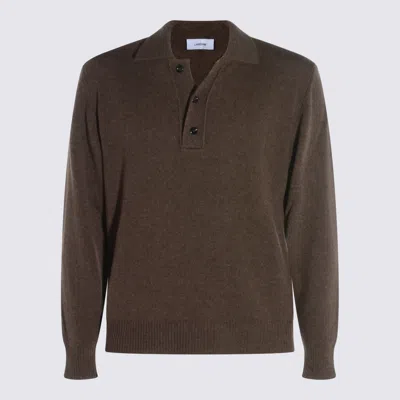 LARDINI BROWN WOOL KNITWEAR