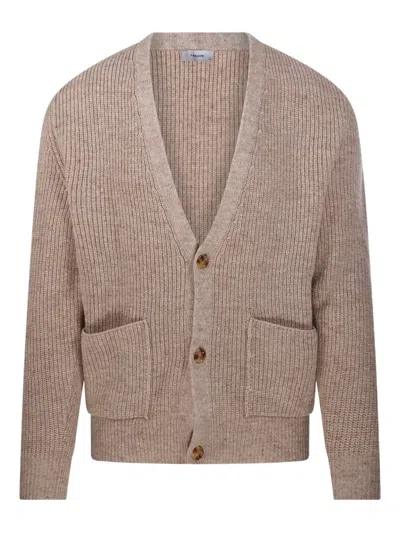 Lardini Button-fastening Cardigan In Gray