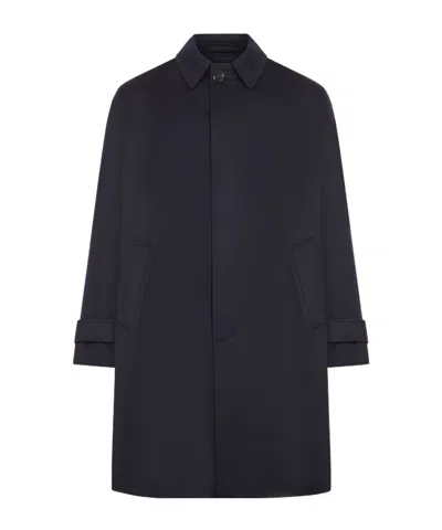 Lardini Button-fastening Coat In Blue
