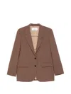 Lardini Button-fastening Flap-pocket Blazer In Neutral
