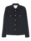 Lardini Button-fastening Flap-pocket Jacket In Blue