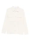 Lardini Button-fastening Pocket Jacket In Neutral