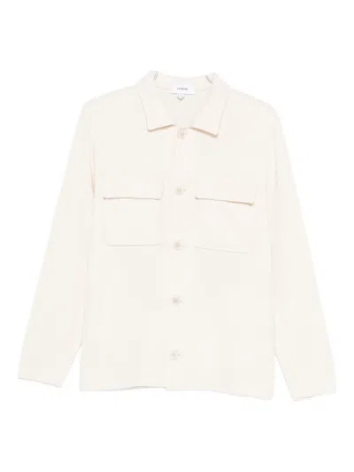 Lardini Button-fastening Pocket Jacket In Neutral