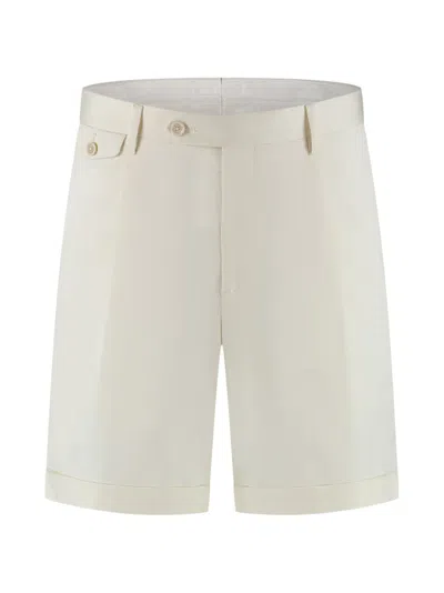 Lardini Button Flap-pocket Shorts In Neutral