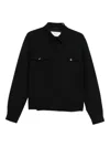 Lardini Button-front Shirt Jacket In Black