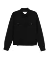 Lardini Button-front Shirt Jacket In Black