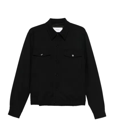 LARDINI BUTTON-FRONT SHIRT JACKET
