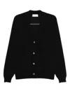 Lardini Button-front Wool Cardigan In Black