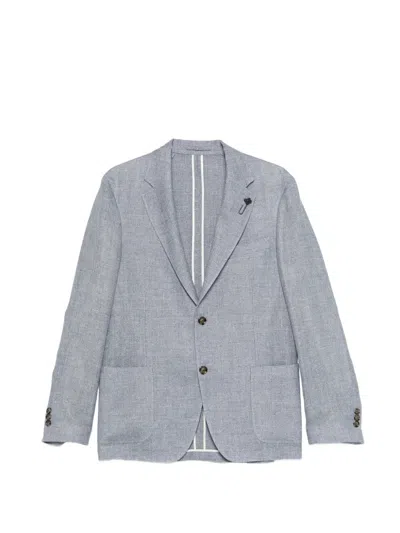 Lardini Roma Single-breasted Blazer In Blue