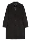 Lardini Button Pocket Coat In Black