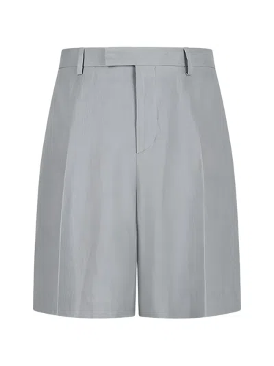 Lardini Button Pocket Shorts In Gray