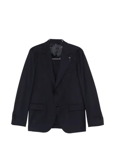 Lardini Button Single-breasted Suit In Black