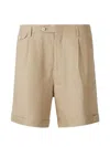 Lardini Button Tailored Shorts In Brown