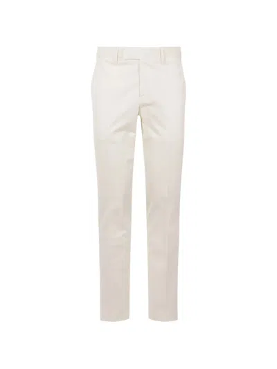 Lardini Pleated Front Trousers Belt Loops Pockets In Neutral