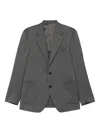 Lardini Button-up Blazer In Gray