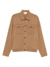 Lardini Buttoned Flap-pocket Jacket In Brown