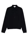 Lardini Button-up Knit Jacket With Chest Pockets In Black