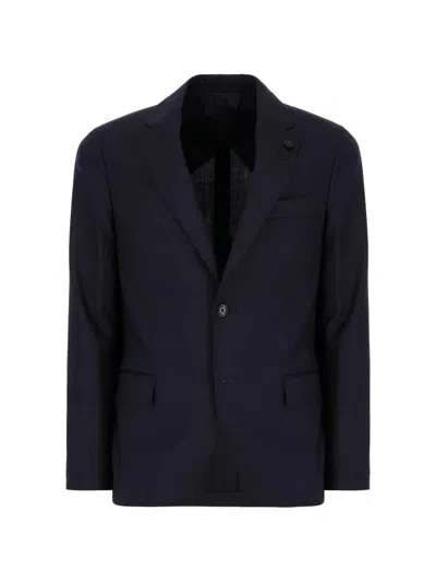 Lardini Button-up Suit In Blue