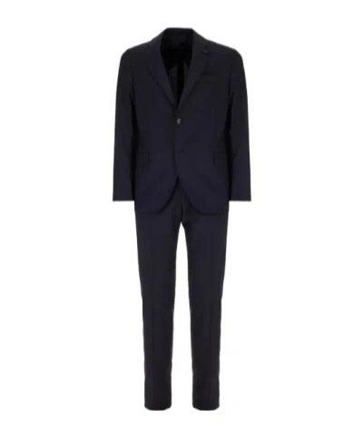 Lardini Single-breasted Suit In Blue