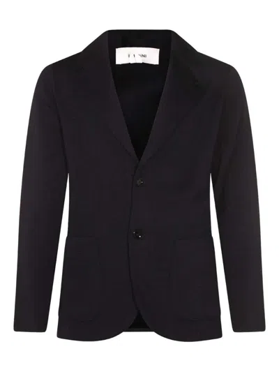 Lardini Buttoned Blazer In Blue