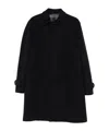 Lardini Cashmere Outerwear Coat With Classic Collar In Black
