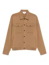 Lardini Buttoned Flap-pocket Jacket In Brown
