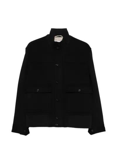 Lardini Buttoned Jacket In Black