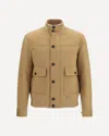 Lardini Beige Wool Oves Aries Full-length Jacket In Beige