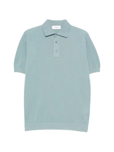 Lardini Mens Polo Shirt Short Sleeves Collar In Blue