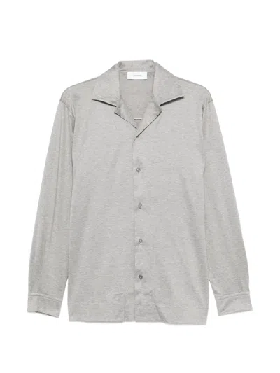 Lardini Buttoned Long-sleeve Shirt In Gray