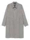 Lardini Buttoned Patch-pocket Coat In Gray