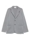 Lardini Jacket In Virgin Wool And Cashmere In Gray